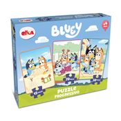 Quebra-Cabeça Progressivo 12, 20 e 30 Peças - Bluey - Elka