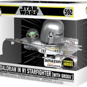 Funko Pop Star Wars The Mandalorian in N1 Starfighter