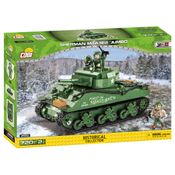 Tanque de Guerra Americano Sherman M4A3E2 Jumbo - Blocos de Montar 720 Peças - World War II - COBI