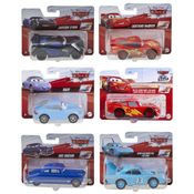 Kit c/ 6 Miniaturas do Filme Carros Disney Pixar - Cars Puxa e Vai - 1/43 - Mattel