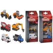 Coleção Completa c/ 6 Miniaturas Construção - Construction 1/64 - Majorette