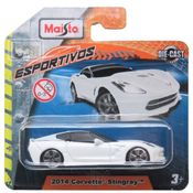 2014 Corvette Stingray Branco - Fresh Metal - 1/64 - Maisto
