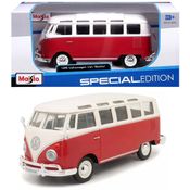 Volkswagen Van Samba - Kombi - Vermelha - Special Edition - 1/24 - Maisto