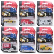 Coleção Completa c/ 6 Miniaturas da Cidade - City Cars - 1/64 - Majorette