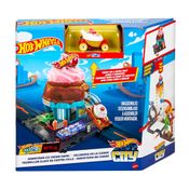 Pista Sorveteria na Cidade + Carrinho - Hot Wheels City - Mattel