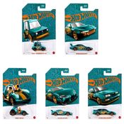 Kit com 5 Miniaturas Green and Gold - Aniversário 56 Anos Mix 2 - 1/64 - Hot Wheels