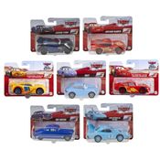Kit c/ 7 Miniaturas do Filme Carros Disney Pixar - Cars Puxa e Vai - 1/43 - Mattel