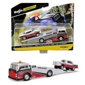 Guincho Ramp Truck + 1957 Chevrolet Bel Air Gasser - Elite Transport - 1/64 - Maisto