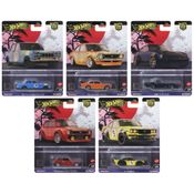 Coleção c/ 5 Miniaturas HW Car Culture Japan Historics 4 - 1/64 - Hot Wheels Premium