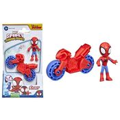 Moto e Boneco Homem Aranha - Spidey and Amazing Friends - 6,5 cm - Hasbro