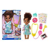 Boneca Baby Alive c/ Acessórios - Dia de Cuidar da Bella Negra- 30 cm - Hasbro