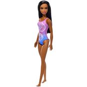 Boneca Barbie Praia Maiô Negra - Mattel