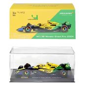 McLaren MCL38 Senna Edition - Lando Norris #4 - Monaco GP - Acrílico - Formula 1 2024 - McLaren Formula 1 Team - 1/43 - Bburago