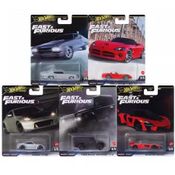 Coleção Completa com 5 Miniaturas Fast and Furious - Velozes e Furiosos - Mix 1 2025 - 1/64 - Hot Wheels Premium