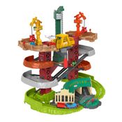 Pista Conjunto Super Torre de Trens e Guindastes c/ Thomas Motorizado, Percy e Harold - Thomas e seus Amigos - Fisher Price - Mattel