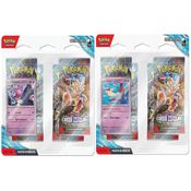 Kit 2 Blister Quadruplo (8 Booster) Coroa Estelar EV7 - 50 Cartas - Pokémon TCG - Copag