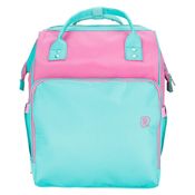 Mochila Maternidade Bicolor Feminino Pimpolho - Rosa/Verde