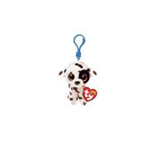 Chaveiro Bicho de Pelúcia Ty Beanie Boos Dálmata Luther Original 51534 com Olhos Brilhantes
