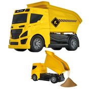 Caminhão De Carga Caçamba Brinquedo 21 Cm Meninos