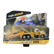Miniatura Caminhão 1953 Mack B-61 E 1965 Buick Riviera Amarelo Maisto 15055