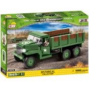 Caminhão Militar Americano GMC CCKW 353 Transport Truck - Blocos de Montar 345 Peças - World War II - Cobi