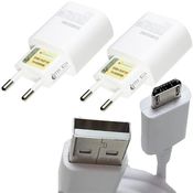 Kit 6 Carregadores Original Celular Samsung Micro USB Branco