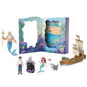 Conjunto de Histórias Clássicas da Ariel c/ 6 Mini Bonecas - Princesas Disney - Mattel