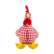 Galo Pano Quadriculado Vermelho 37cm - Pelúcia