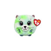 Bicho de Pelúcia Ty Beanie Balls Evie Gatinha Verde com Olhos Brilhantes e Toque Super Macio