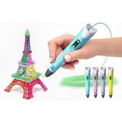 Caneta 3D DIY Desenho Pen Com Tela De LCD Compatível PLA Filamento Brinquedos Seguro presente criativo Natal criança