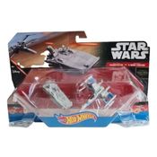 *Embalagem danificada* Hot Wheels Star Wars - First Order Transporter X X-Wing Fighter