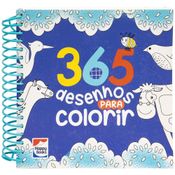 Livro - 365 Desenhos Para Colorir Azul - Happy Books