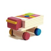 Mini Caminhão com Car Blocos - Wood Toys