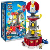 Patrulha Canina: Torre de Vigia Poderosa com 4 Figuras de Ação Exclusivas, Carro de Brinquedo, Luzes e Sons - para Crianças a partir de 3 anos