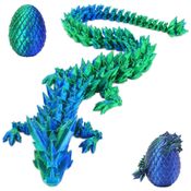 Dragão Articulado 3D Dentro do Ovo Surpresa, Presente Animal 3D para Meninos e Crianças - Decoração de Casa -Hannahcos