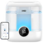 Umidificador Dreo para Quarto, 6 Litros, Design Top Fill, Silencioso, Luz Noturna - Ideal para Ambientes Grandes, Branco