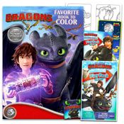 Livro de Atividades Como Treinar seu Dragão - Kit Completo com Páginas para Colorir, Jogo da Memória e Brindes, para Crianças,Dreamworks