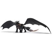 Dragões da Dreamworks - Como Treinar Seu Dragão: Toothless Explosão de Plasma - Boneco de Ação com Asas de 63,5cm, Luzes e Sons - Brinquedo para