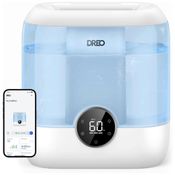 Umidificador Inteligente Dreo para Quarto, 6L de Capacidade, Design Top Fill, Ultrassônico, 60 Horas de Autonomia, Silencioso, Luz Noturna, Azul
