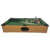 Mesa de Bilhar Mini Sinuca Snooker Portátil 31x51cm Completa com Tacos de Madeira e Bolas