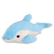 Golfinho Azul de Pelúcia 50cm Fizzy Toys com Tecido Macio e Selo de Segurança Inmetro