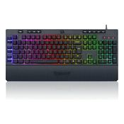 Teclado Gamer com Fio Qwerty Redragon Shiva K512 RGB Cor Preto