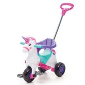 Calesita Triciclo Fantasy Rosa Unicórnio Passeio Pedal