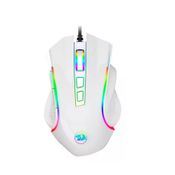 Mouse Gamer com Fio Usb 7200 dpi Óptico Led Rgb Cor Branco