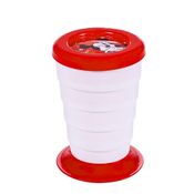 Copo Minnie Vermelho para Crianças Retrátil Vermelho 330ml Encolhe Leva na Bolsa