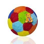Bola de Pelúcia Colorida com Chocalho Fizzy Toys 25cm – Sensorial e Macia para Crianças