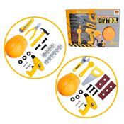 Kit de Ferramentas Infantil com Capacete e Parafusadeira