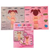 Jogo do Corpo Humano Aprendendo e Brincando para Autistas - Meninas II