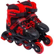Patins Inline Ajustável Do 38-41 Vermelho - Unitoys 2643
