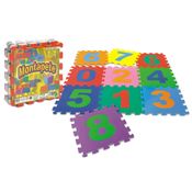 Tapete De Eva Infantil Números 10 Placas 33x33 Cm Nig - 0800
